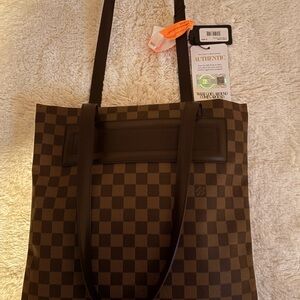 Louis Vuitton Dark Brown Checkered Tote